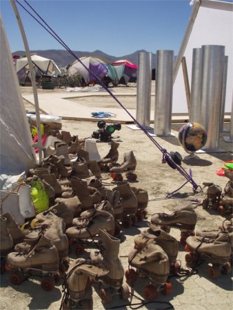 Xanadu Under Construction At Burning Man