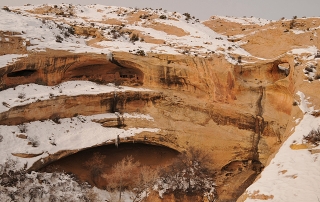 Butler Wash Ancestral Puebloan Anasazi Ruins With Arch