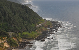 Cape Perpetua Scenic Area Oregon Coast Scenic Viewpoint Near Civilian Conservation Corps CCC West Shelter