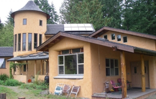 Clinton Straw Bale Construction Home Using Active Photovoltaics And Passive Solar Design, Part Of The 2008 Whidbey Island Solar Tour