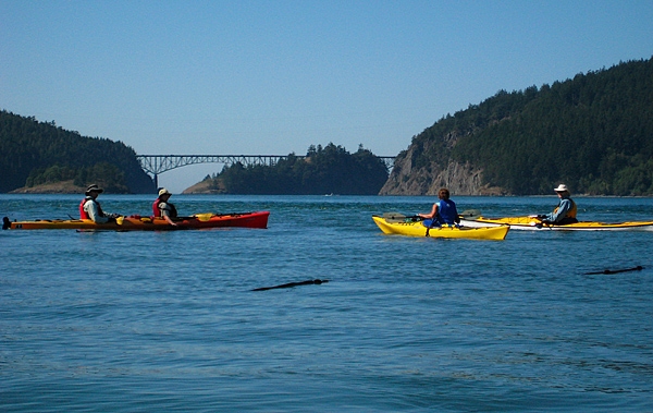 Deception Pass Sea Kayak Group Of Greg Kim Amy And Scott Between Whidbey Island And Fidalgo Island