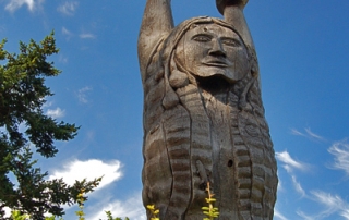 Deception Pass State Park Rosario Beach Samish Indian Story Pole (sometime incorrectly called a totem pole here)