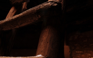 Edge Of The Cedars State Park Museum Reconstructed Kiva Wooden Ladder