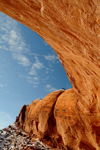 False Kiva Canyon Walls In Canyonland National Park Utah