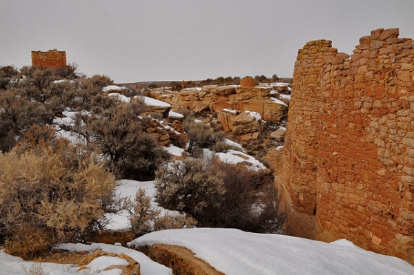 Hovenweep National Monument Park Square Tower Group Ancestral Puebloan Anasazi Ruins Buildings Little Ruin Canyon