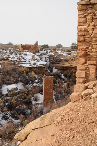 Hovenweep National Monument Park Square Tower Group Ancestral Puebloan Anasazi Ruins Hovenweep Castle Wall, Square Tower, Round Building