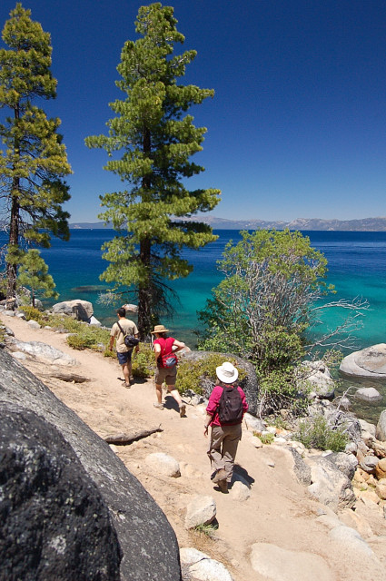 Rubicon Trail Between Emerald Bay State Park And D L Bliss State Park On Lake Tahoe
