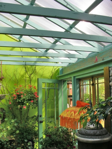 Langley Greenhouse Connecting Two Parts Of Older House, Plus Active Photovoltaics And Passive Solar Design, Part Of The 2008 Whidbey Island Solar Tour