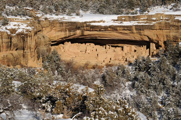 Cliff Palace At Mesa Verde National Park Colorado Ancestral Puebloan Anasazi Ruins