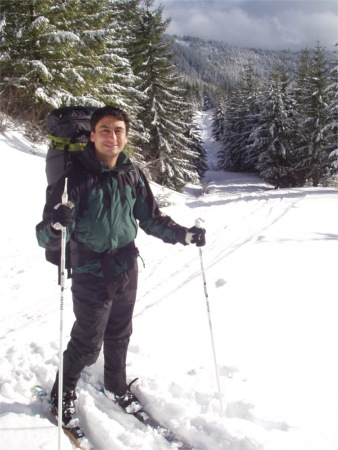 Josh Skiing Near Mt. Rainier, Washington