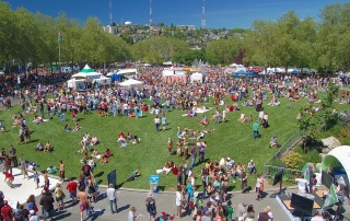 Seattle Northwest Folklife Festival At Fisher Green In Seattle Center