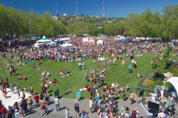 Seattle Northwest Folklife Festival At Fisher Green In Seattle Center