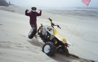 ATV Riding At The Oregon Dunes, Pacific Ocean coast