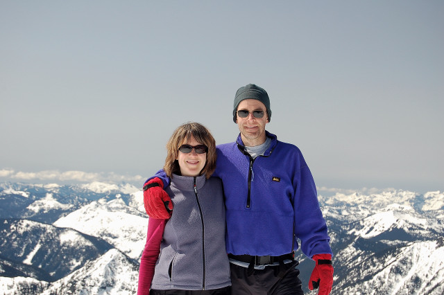 Karen And Scott On Summit Of Mt Baldy