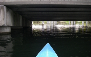 Seattle Arboretum Kayaking Under 520 Brige Off-Ramp On-Ramp Road