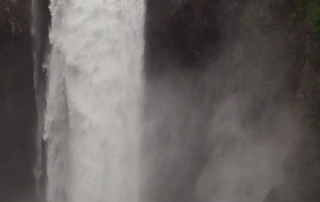 Snoqualmie Falls Fisherman Fishing