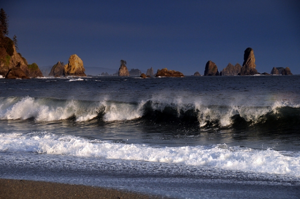 Third Beach La Push Olympic National Park Olympic Peninsula Crashing Pacific Ocean Waves Seastacks