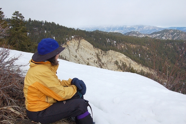 Karen At Viewpoint On Tiptop Mountain