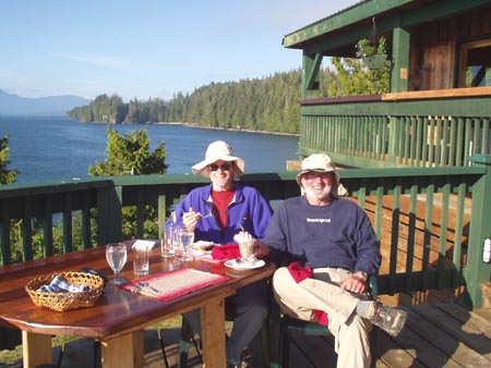 Belated Birthday Dinner For Dad At Tyee Lodge In Bamfield, Vancouver Island, British Columbia, Canada
