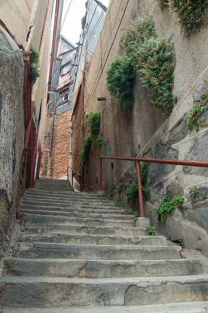 Stairs And Pathways Of Valparaiso, Chile