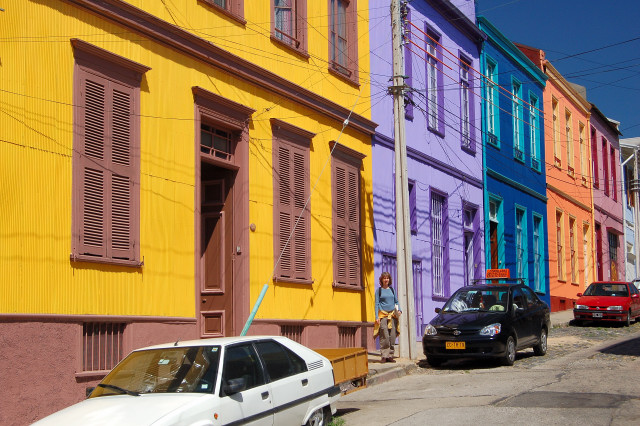 Colorful Homes Of Valparaiso, Chile
