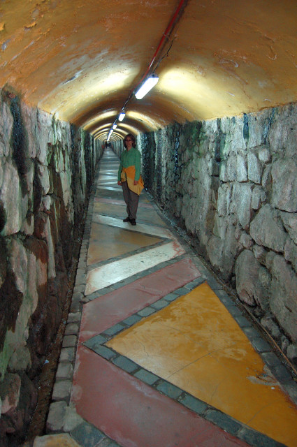 Underground Entrance Tunnel To The Ascensor Polanco, Valparaiso, Chile