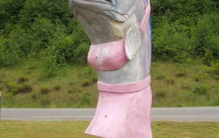 Bikini Fish At Entrance To Town Of Sekiu, Olympic Peninsula By Strait Of Juan De Fuca