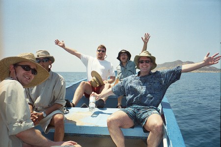 In Boat On Way To Snorkeling At Cabo Pulmo, Baja, Mexico