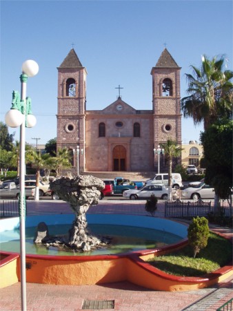 Church And Square In Central La Paz, Mexico