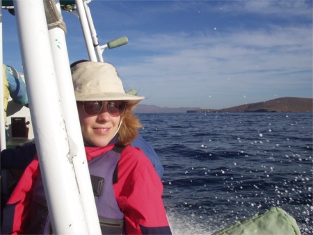 Karen On Boat In Sea Of Cortez