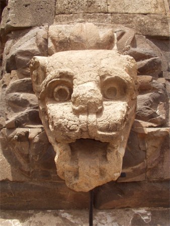 Teotihuacan Citadel Large Rock Sculpture, Mexico