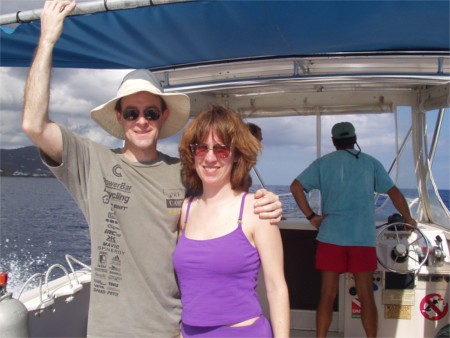 Scott And Karen Heading Out To A New Dive Spot Off The Coast Of St. Croix, Virgin Islands