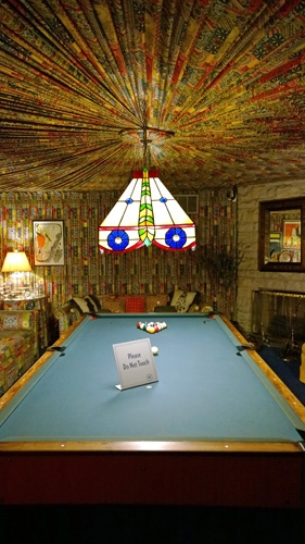 Graceland Elvis Presley basement pool room Memphis Tennessee