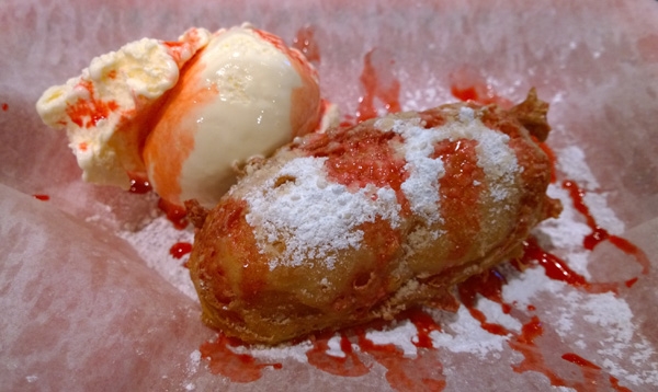 Dyers fried Twinkie with ice cream dessert Memphis Tennessee