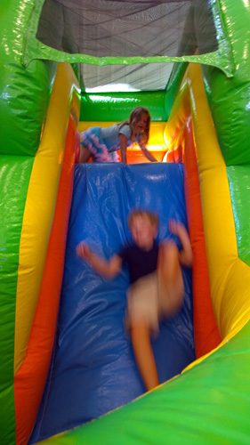 Kids playing in bouncy house at Naval Air Station Whidbey Island Open House Oak Harbor