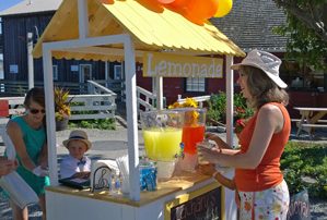 Whidbey Lemonade Day stand by Coupeville Wharf