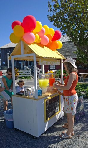 Whidbey Lemonade Day stand by Coupeville Wharf
