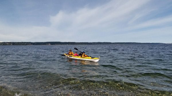 Kayaking from Whidbey Island to Camano Island
