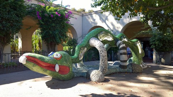 Outdoor play sculpture at Balboa Park San Diego