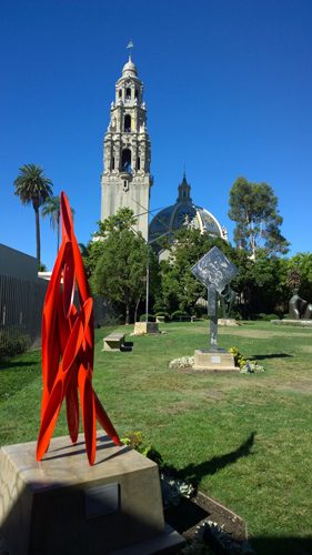 Outdoor sculpture park at Balboa Park San Diego