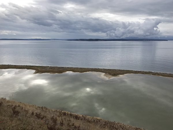 Perego's Lagoon on Ebey's Landing National Historical Reserve bluff loop trail of Whidbey Island