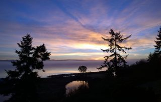 Sunrise over Saratoga Passage from Whidbey Island