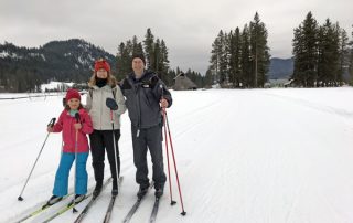 Cross-country skiing on Plain Valley Nordic Ski Trails