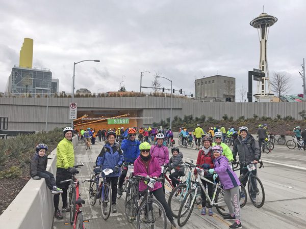 Seattle SR99 Tunnel Ride bike ride friends group